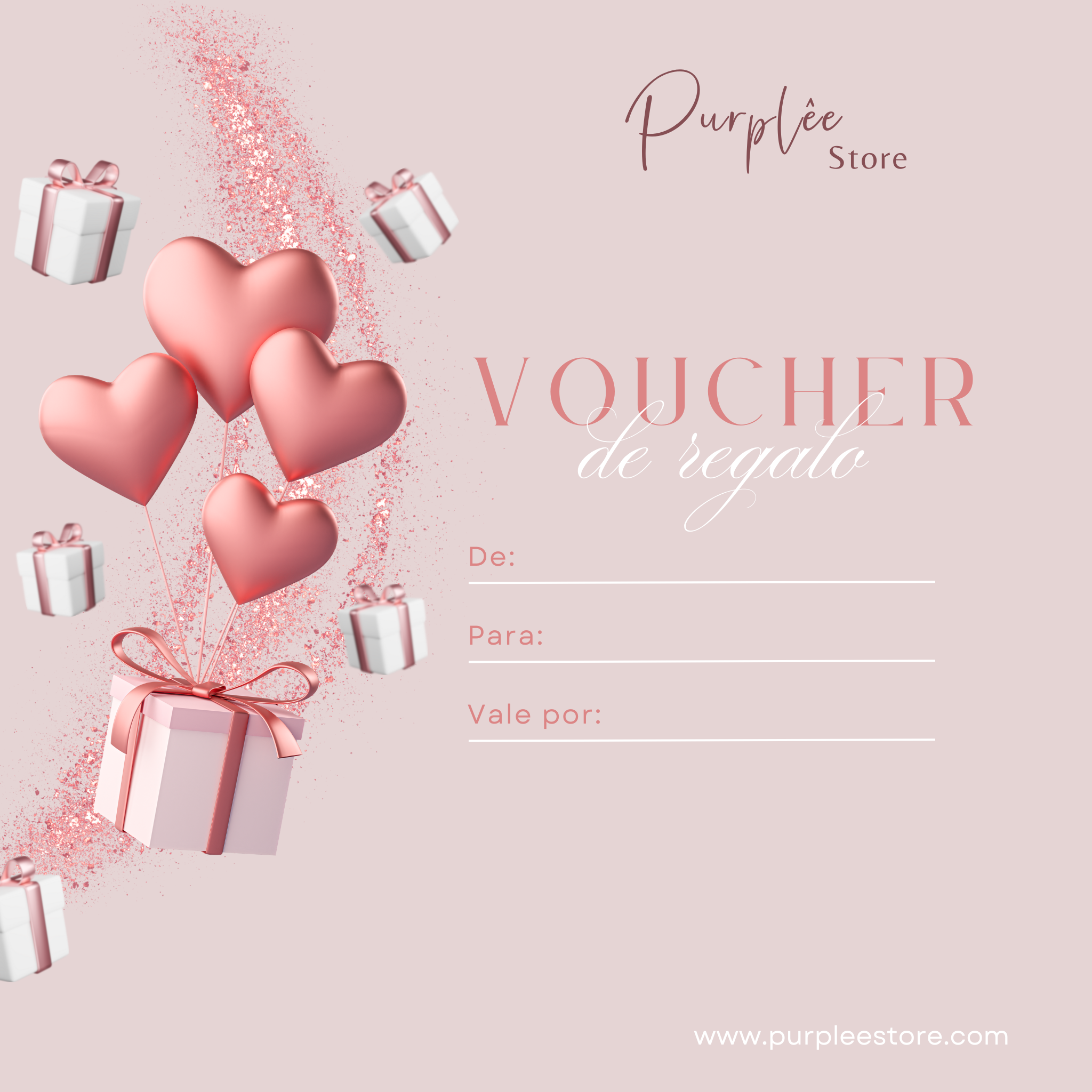 Premium gift card by Purplee, no expiration date