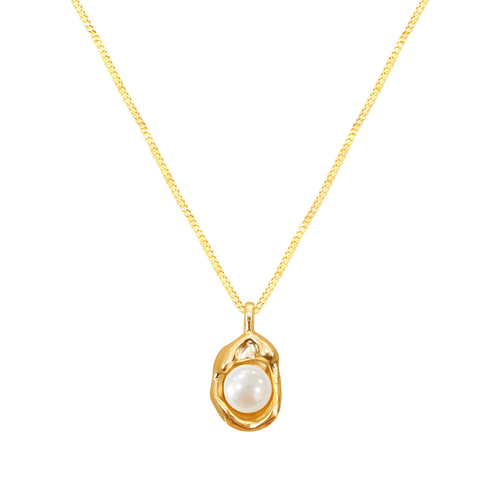 Grace Necklace – Golden stainless steel necklace Purplee
