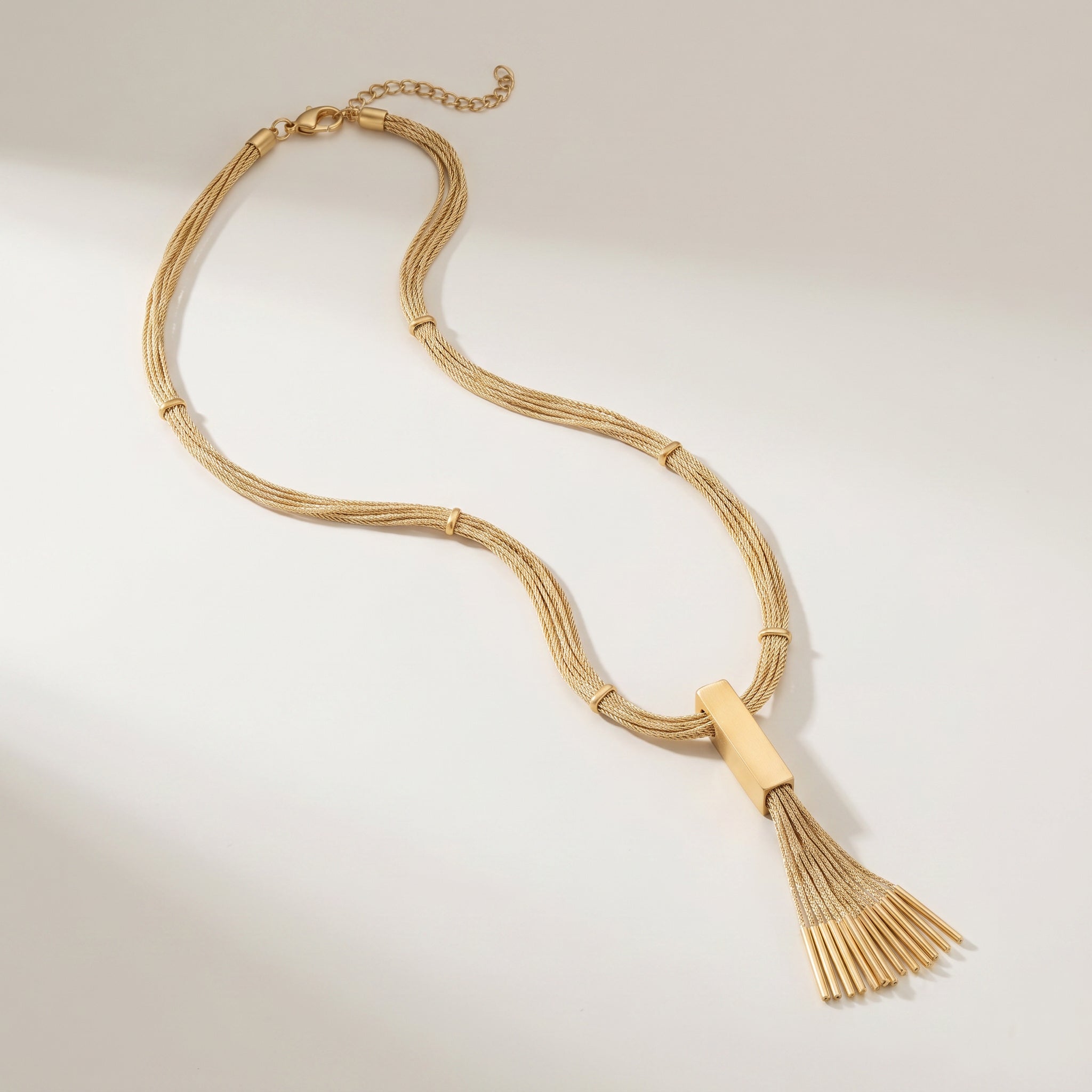 Purplee Store Buriti Statement Elorya Necklace on a light gray background