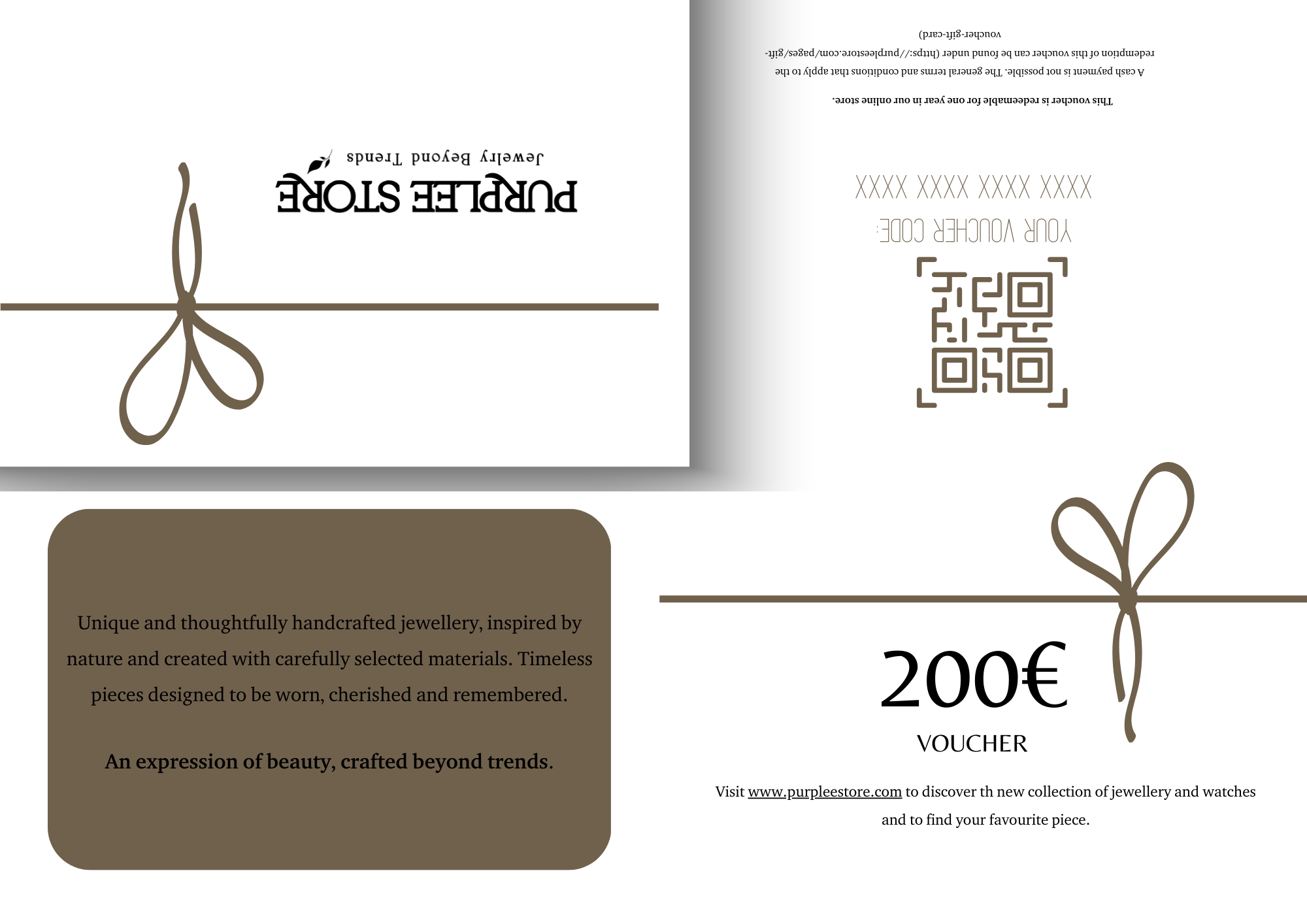 Gift Voucher | Purplee Store| Inside