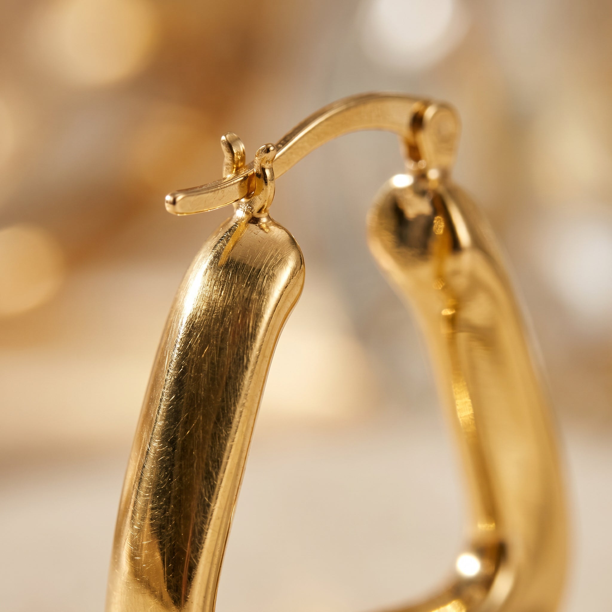 Sculpt Irregular Gold Vermeil Hoops