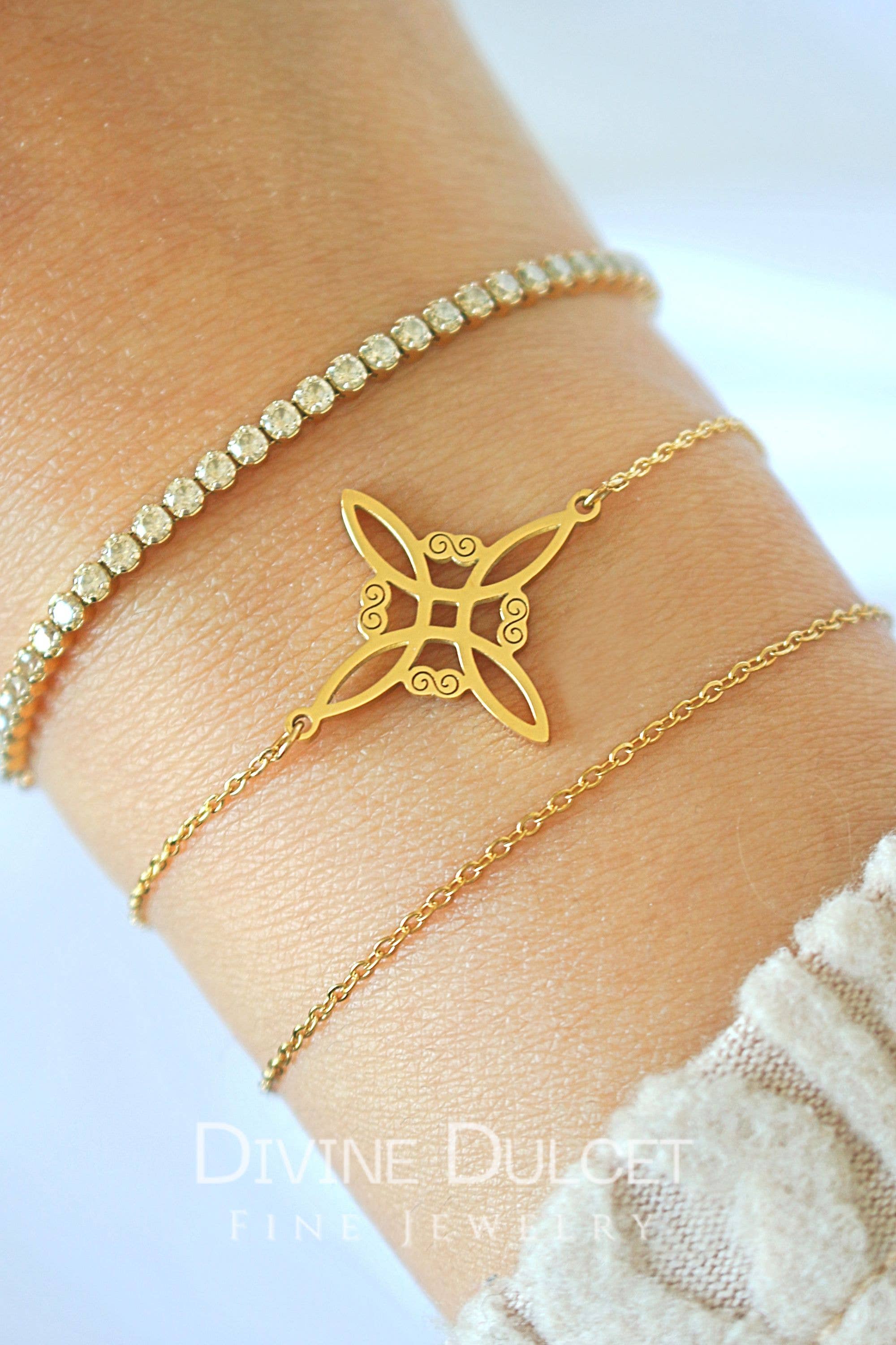 Nymphe | Pulsera con nudo de bruja - Purplêe Store