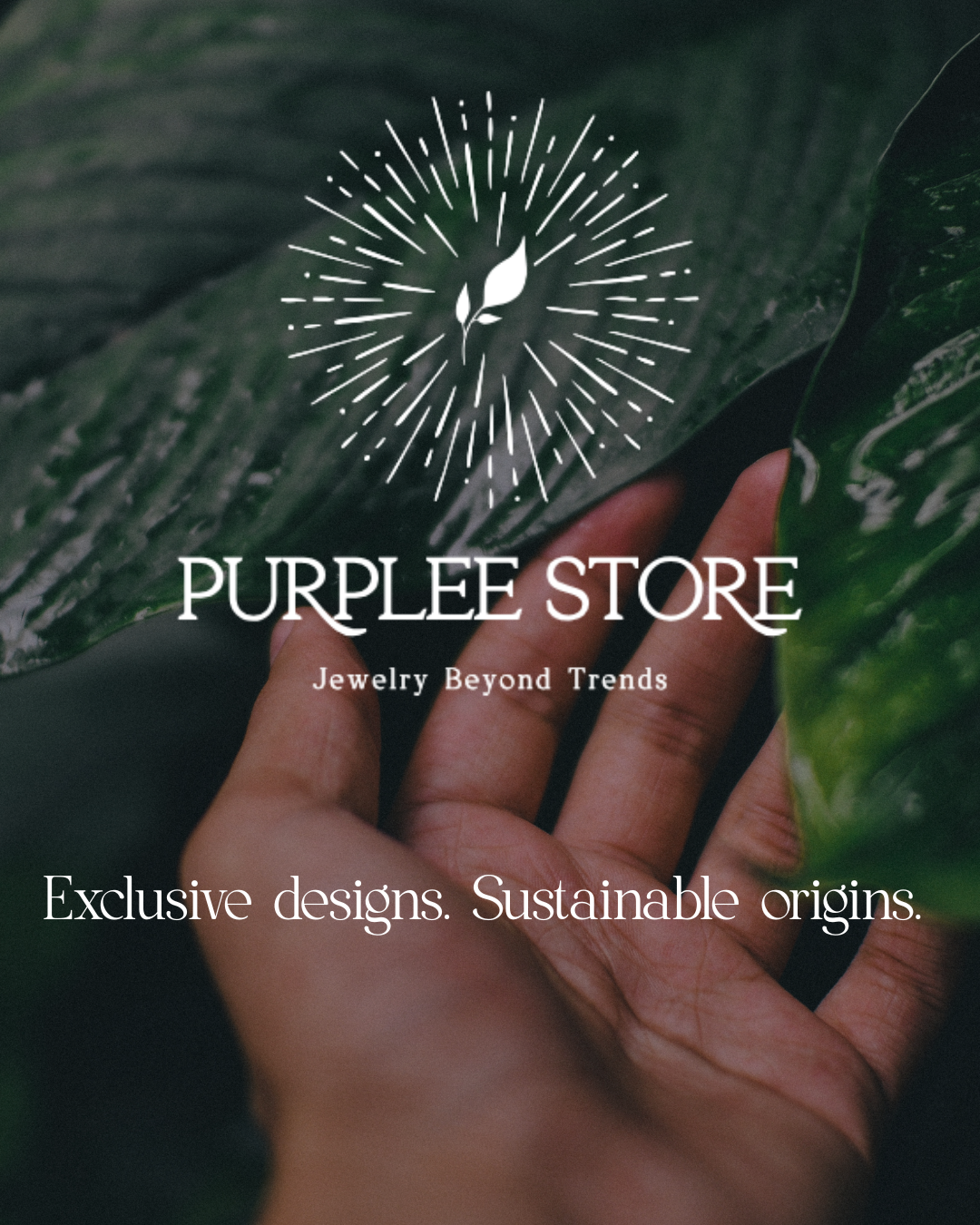 Purplee Store sustainable jewelry – Buriti fiber and natural stone handmade pieces