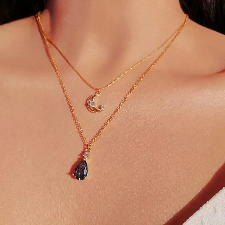 Aurora Necklace – Dawn Elegance-Purplee Store