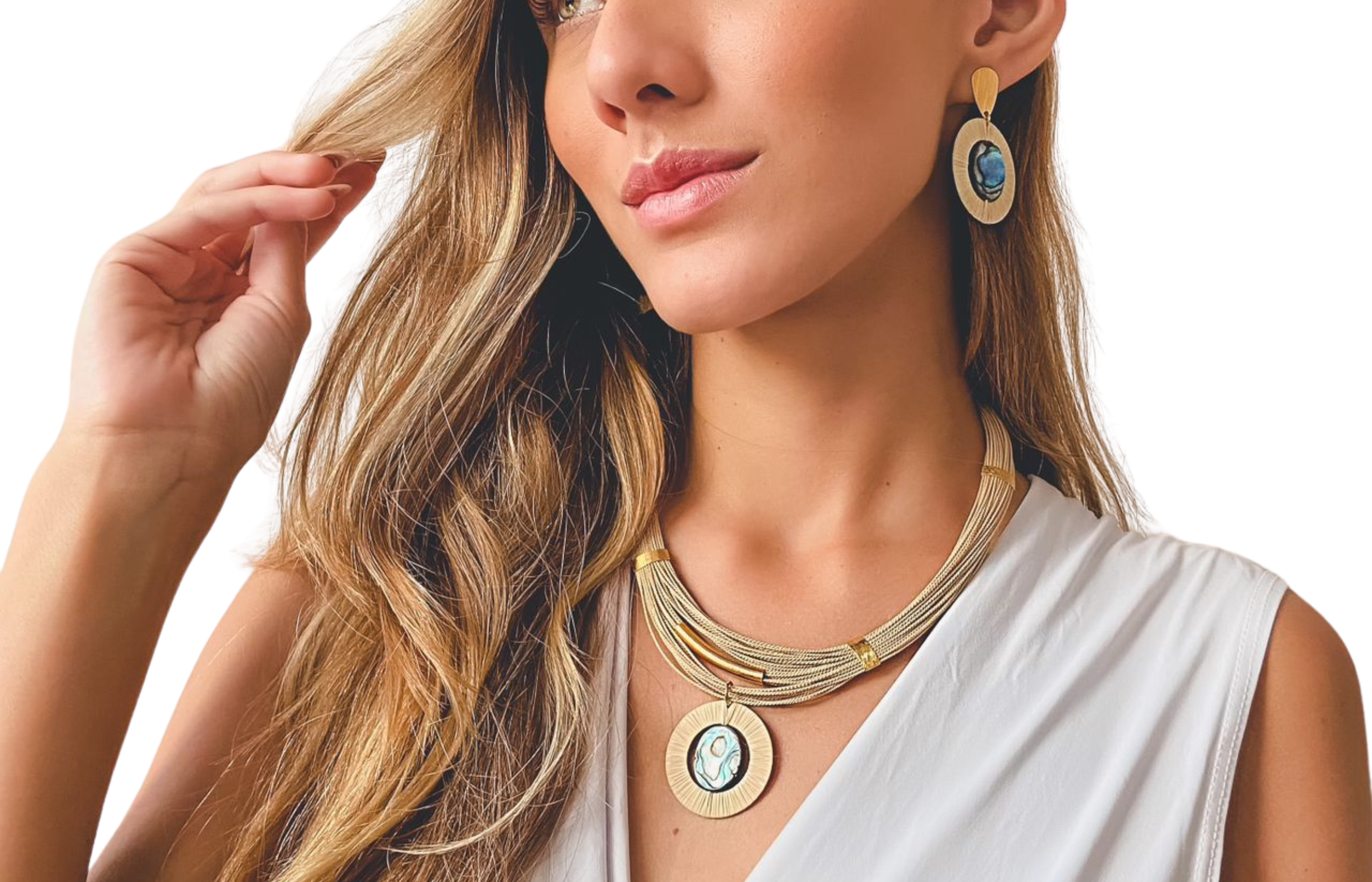 Banner promocional de colecciones de joyas sostenibles Purplêe Store