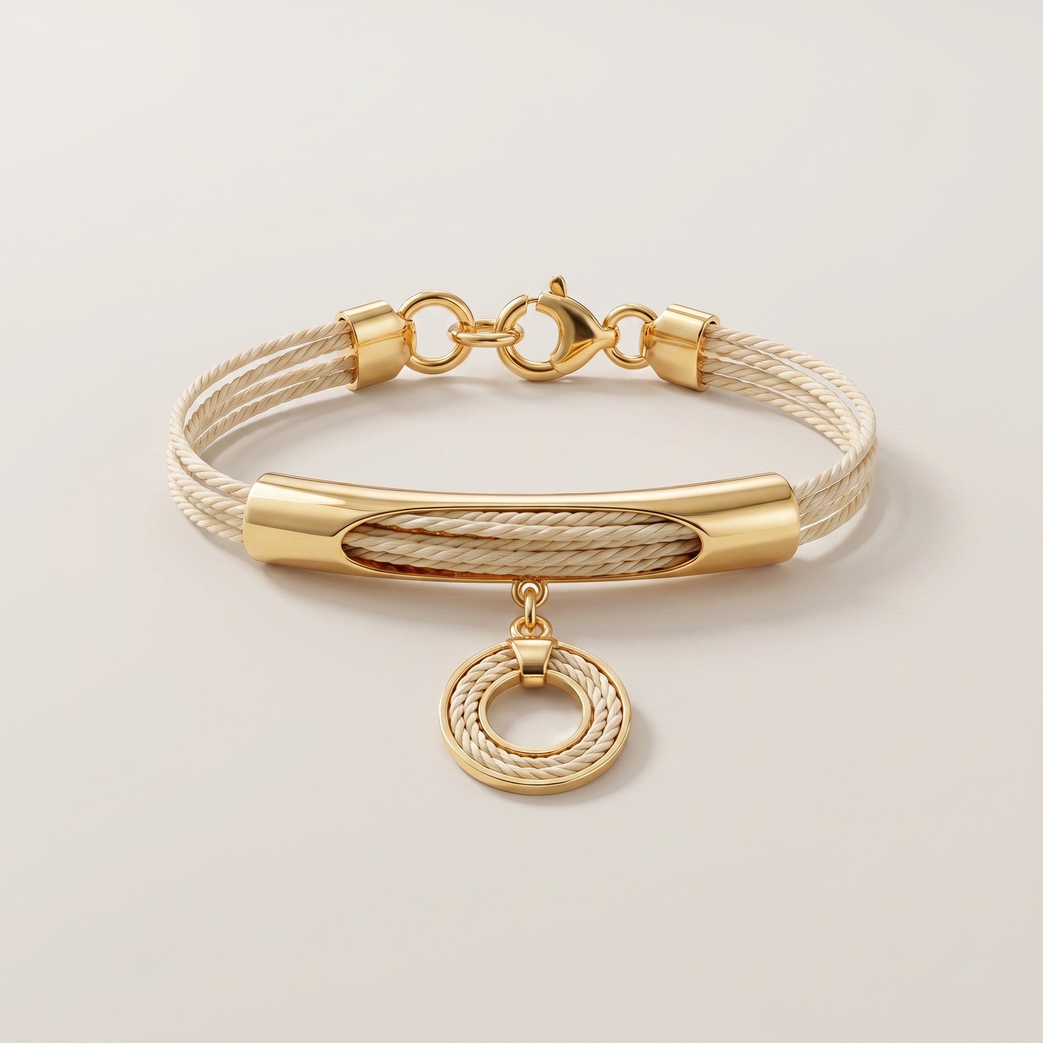 Purplee Store Buriti Isyra Mandala Bracelet | Exotic Vegan Silk on a light beige background