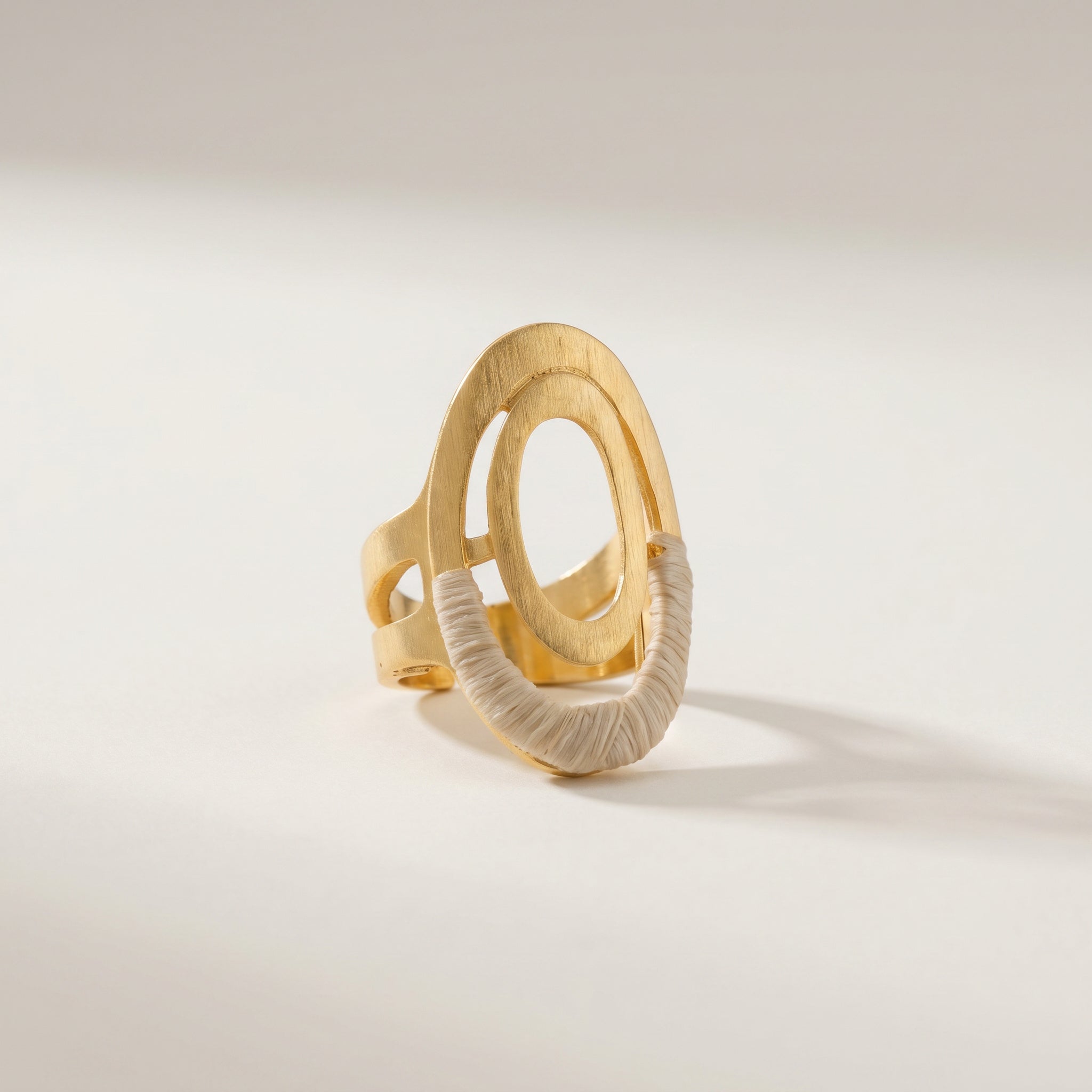 Purplee Store Buriti Orliane Ring | Exotic Vegan Silk on a light background