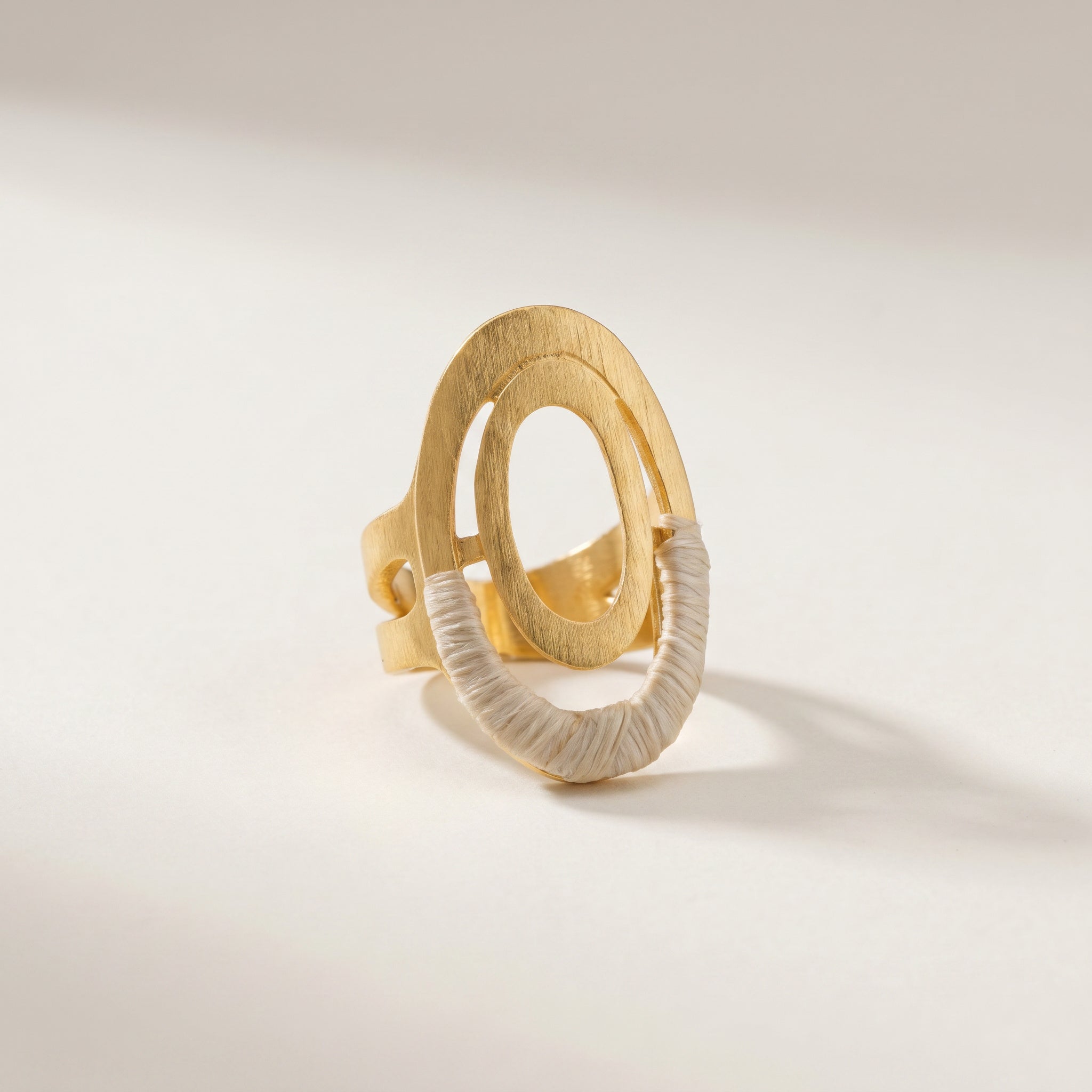Purplee Store Buriti Orliane Ring | Exotic Vegan Silk on a light background