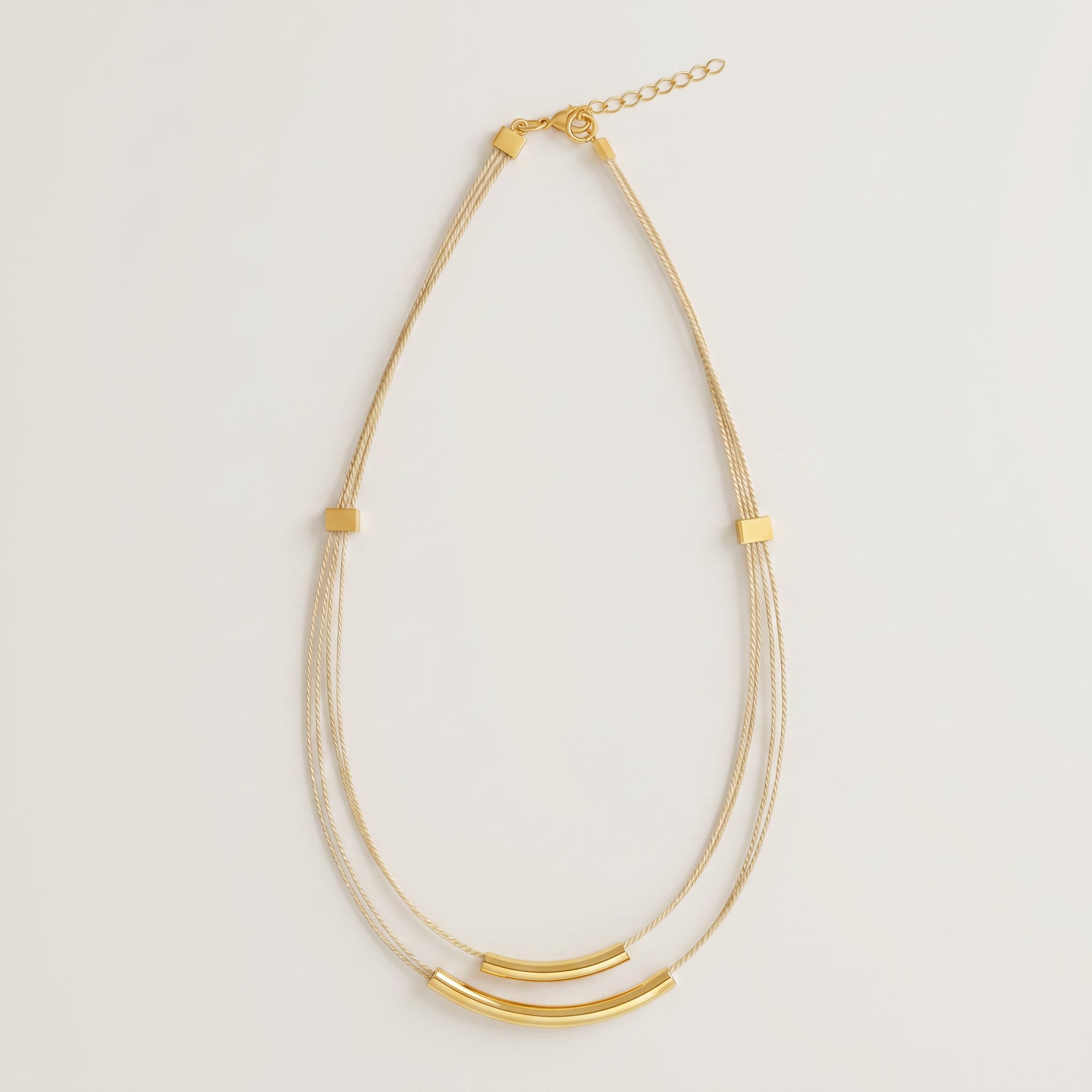 Purplee Store Buriti Artisanal Dualis Necklace on a light gray background