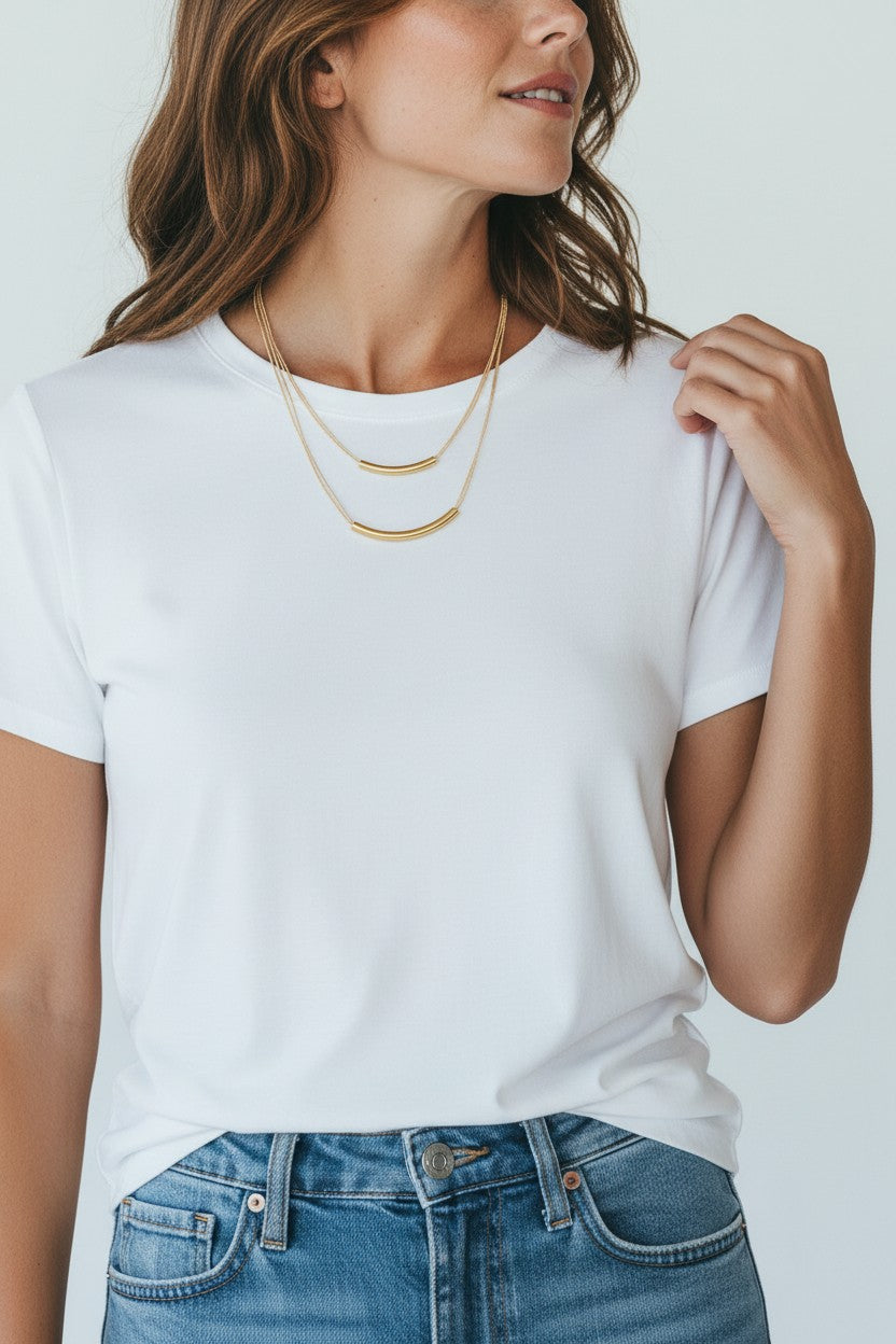 Dualis Necklace – versatile double-layer artisanal jewelry