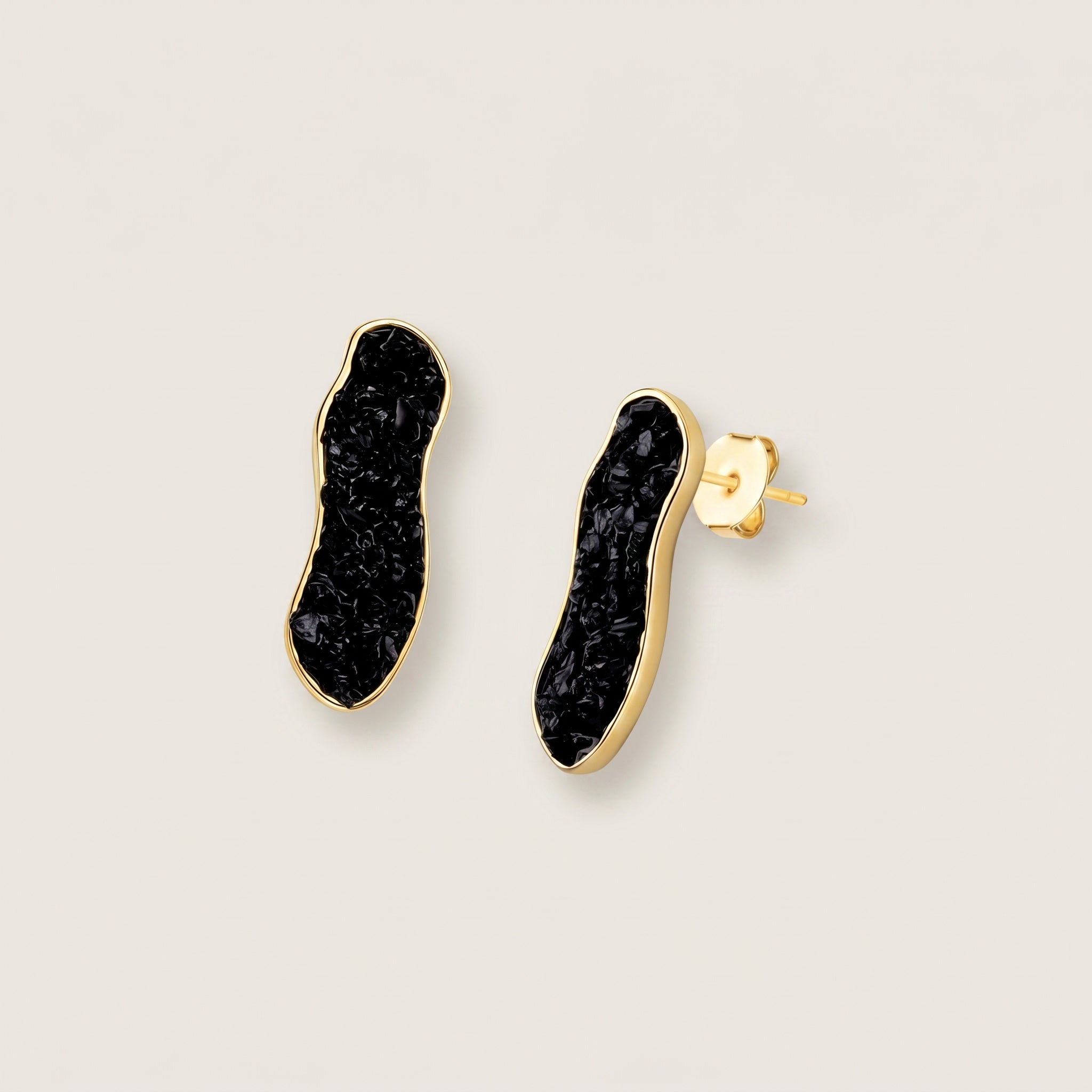 Earthly Opulence Midnight Gemstone Studs-Purplee Store on a light gray background