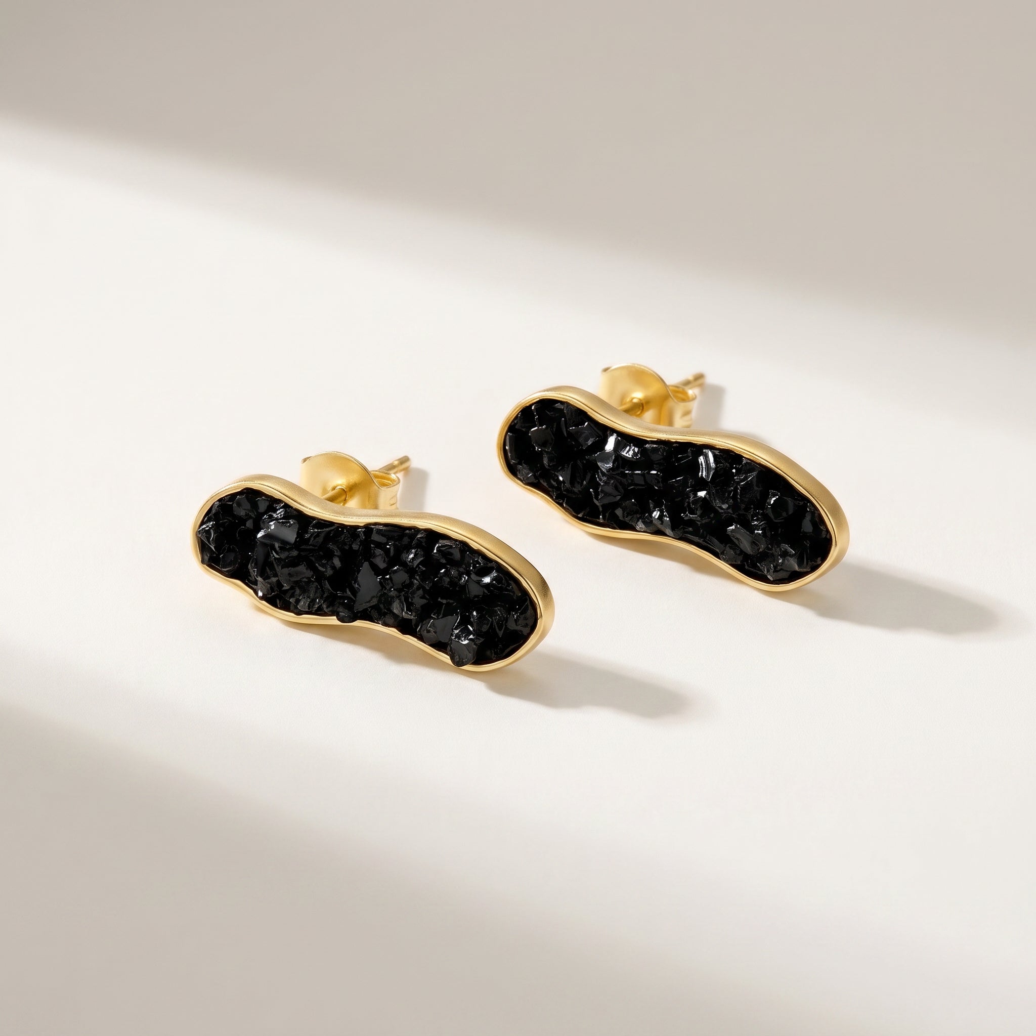 Pair of Earthly Opulence Midnight Gemstone Studs-Purplee Store-like design on a light background