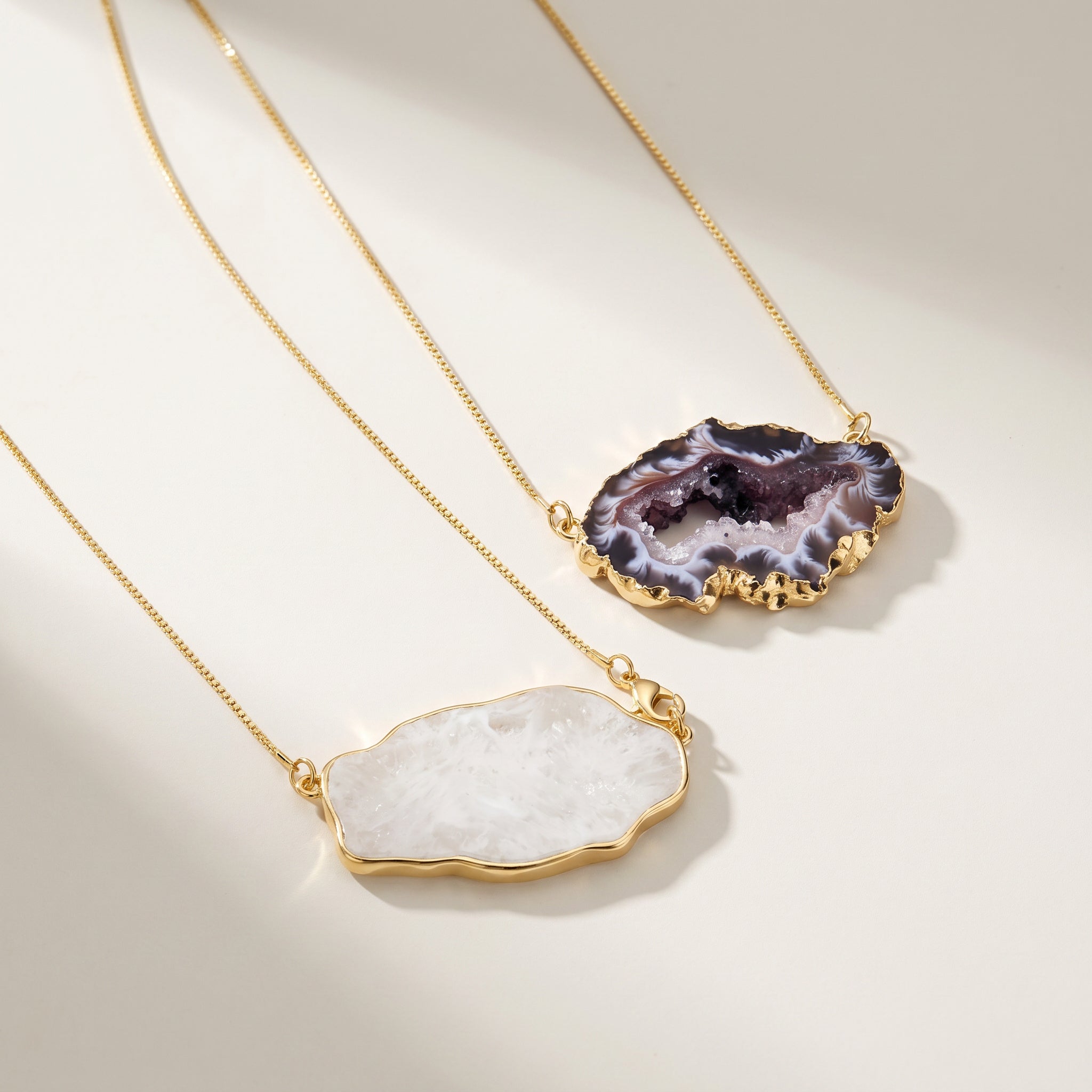 Earthly Opulence Sublime Gemstone Necklace-Purplee Store on a light background
