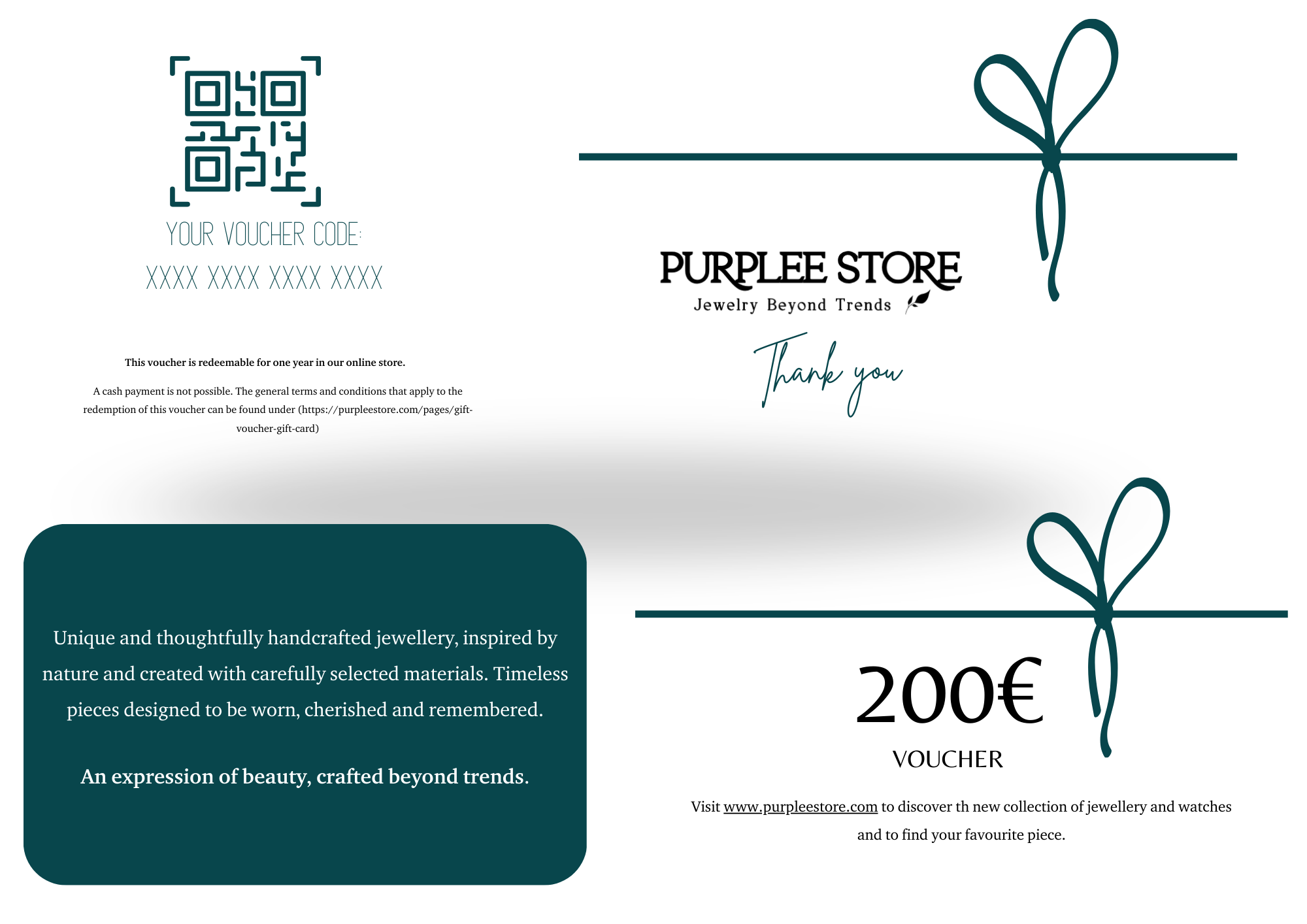 Gift Voucher Thank You | Purplee Store|Inside2