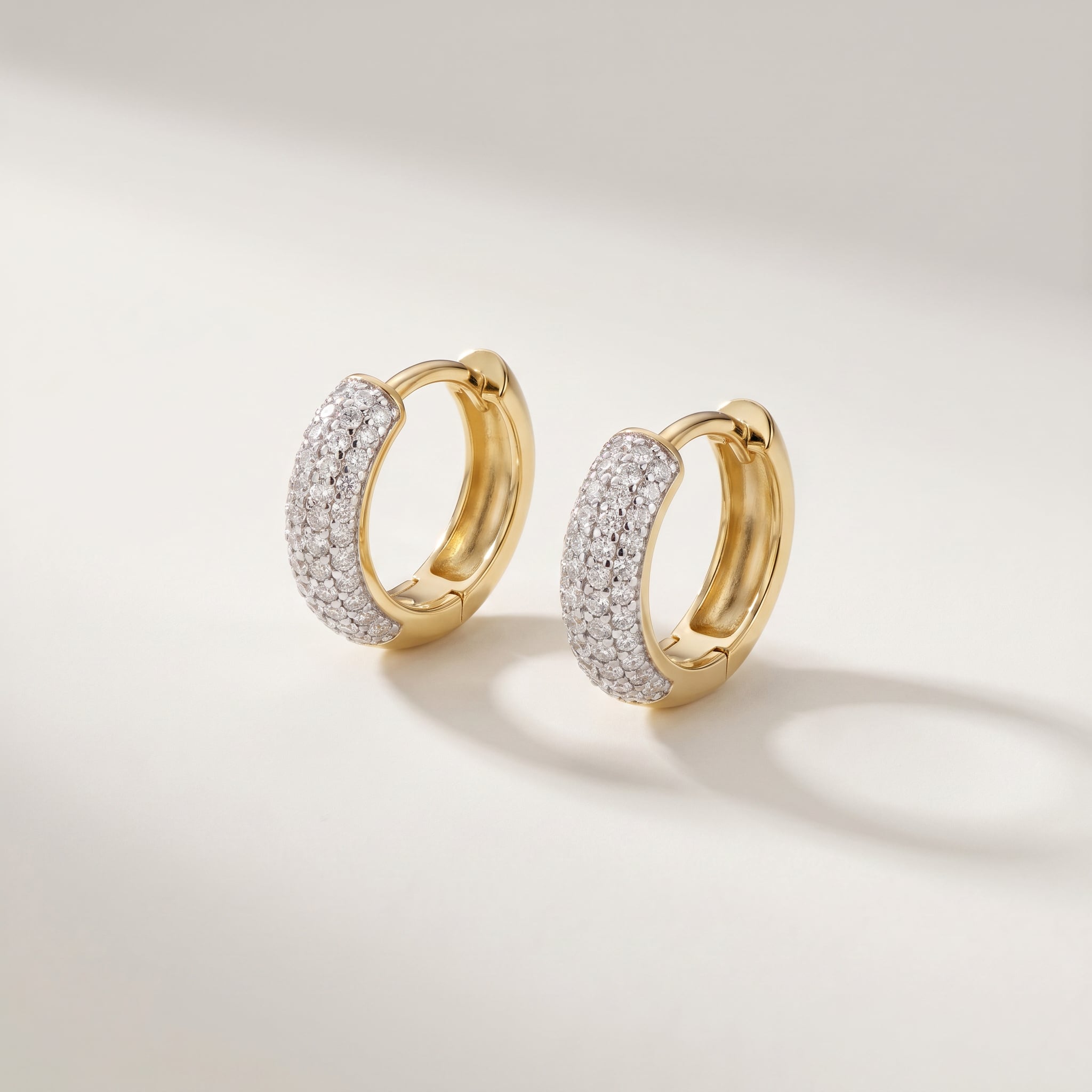 Lumina Gemstone Huggie Hoops |Purplee Store