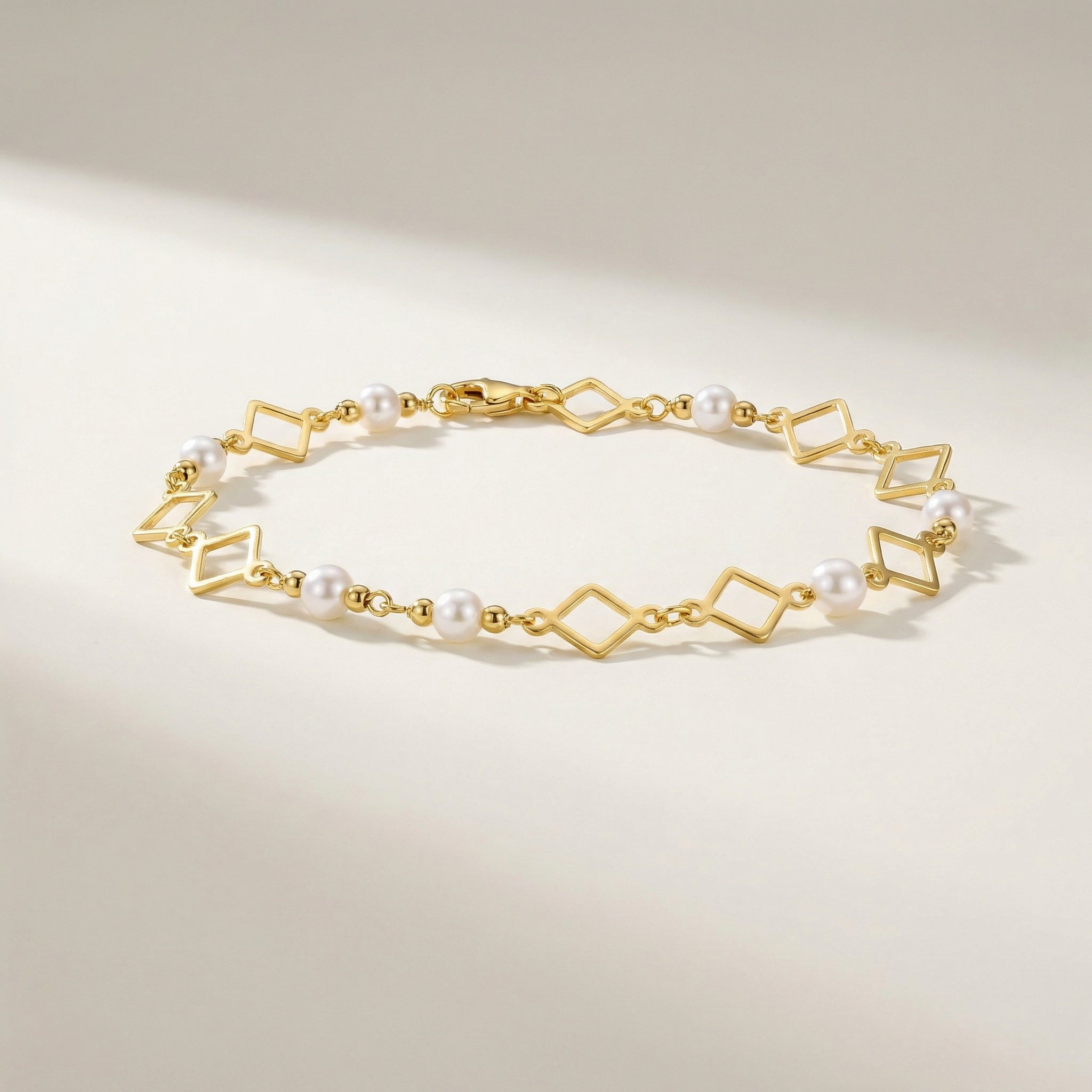 Lumina Gemstone Rhombus Vermeil Bracelet|Purplee Store