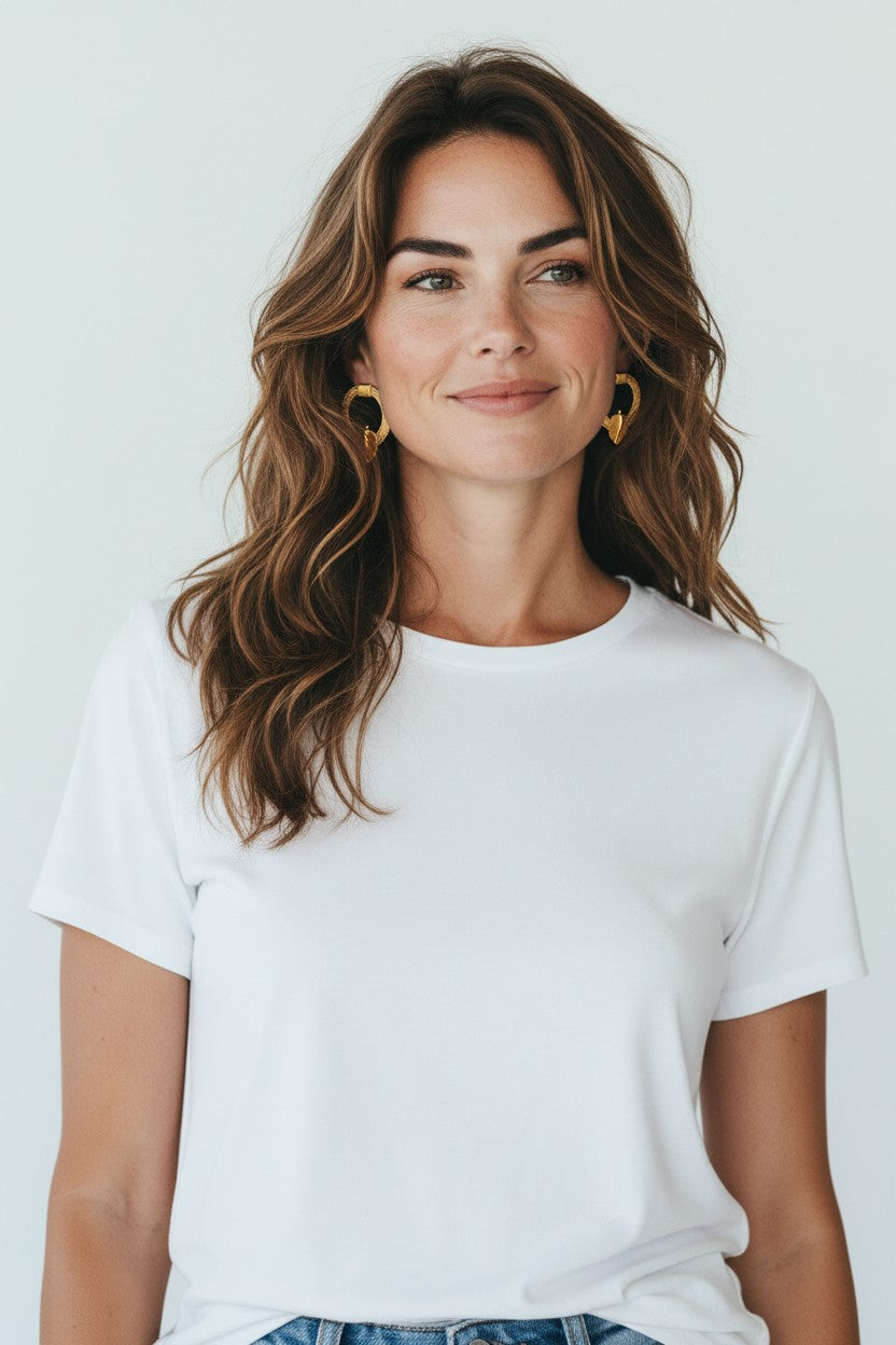 Elegant Zariel Earrings with natural texture and artisanal finish-Purplee Store