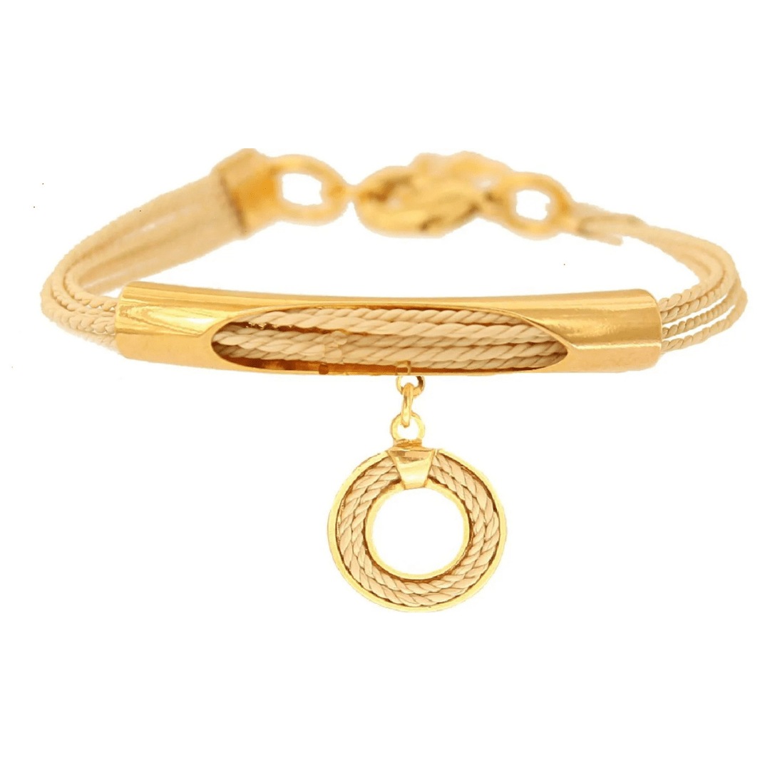 Handcrafted Adjustable Mandala Isyra Buriti Fiber Bracelet | Luxury handcrafted jewelry with natural materials and genuine stones - Purplee Store